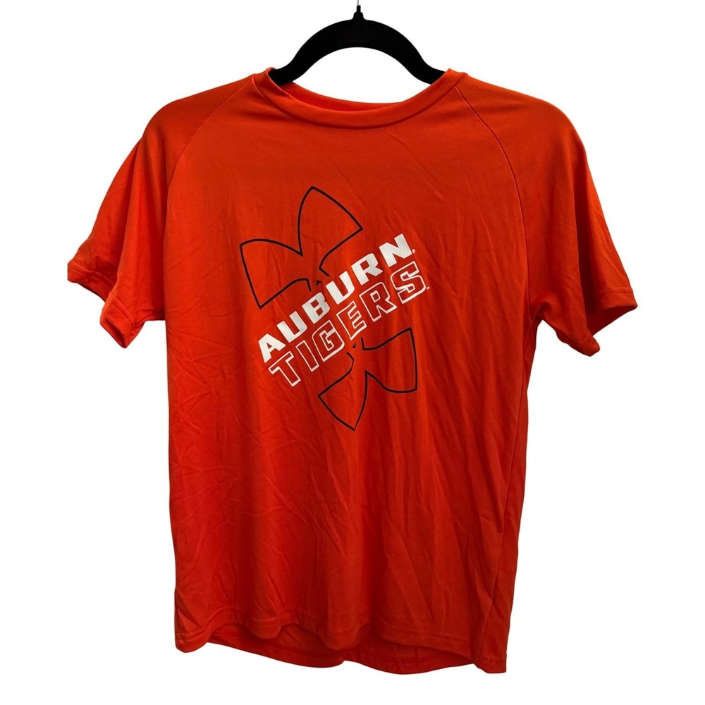 Under Armour Auburn Tigers Orange Athletic T Shirt Youth Large NWT